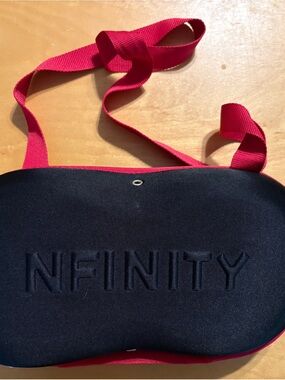#7A - MUST GO! NFINITY Black and Pink Cheerleading Shoe Case Bag - size 9.5